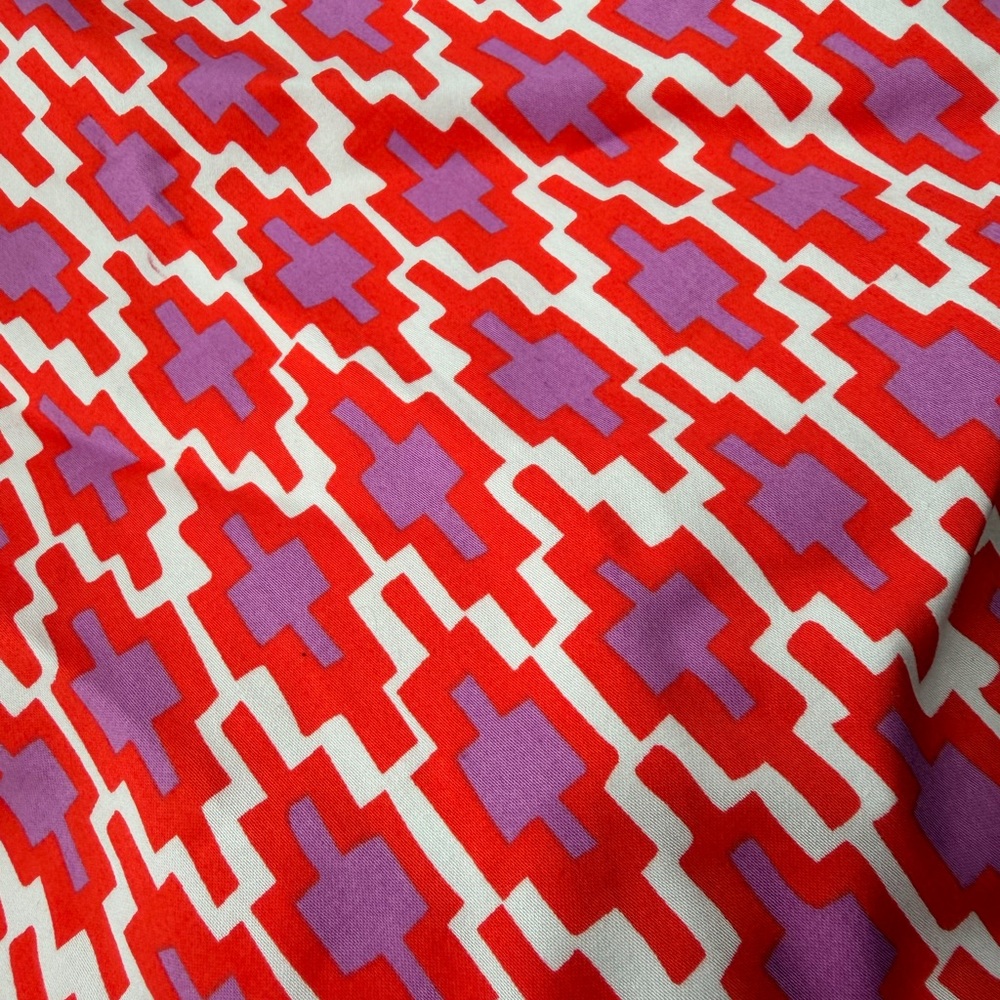 Lesley Evers Orange and Purple Patterned Dress - Picture 3 of 5